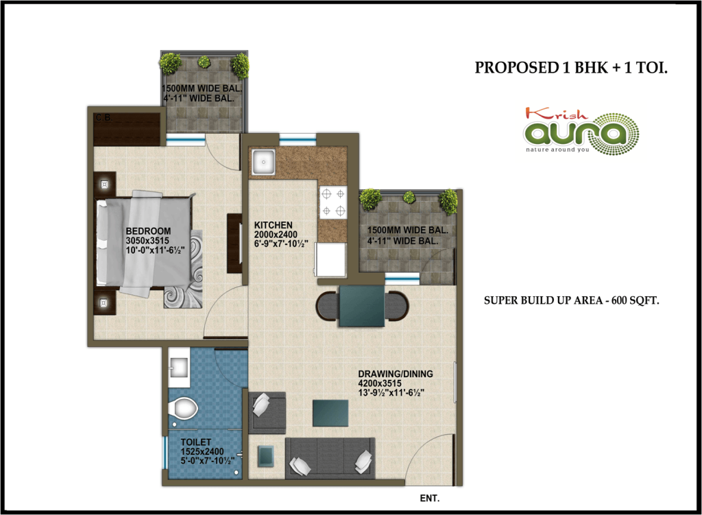 Krish Aura G 13 Multistory Residential Flats in 